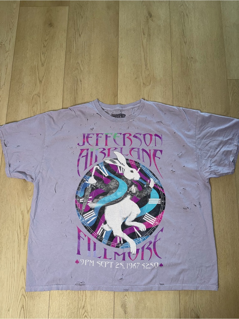 Urban Outfitters Jefferson Airplane Graphic Tee in Lavender Size L/XL